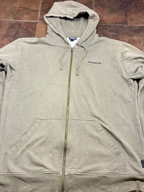 Patagonia Olive Zip-Up Hoodie